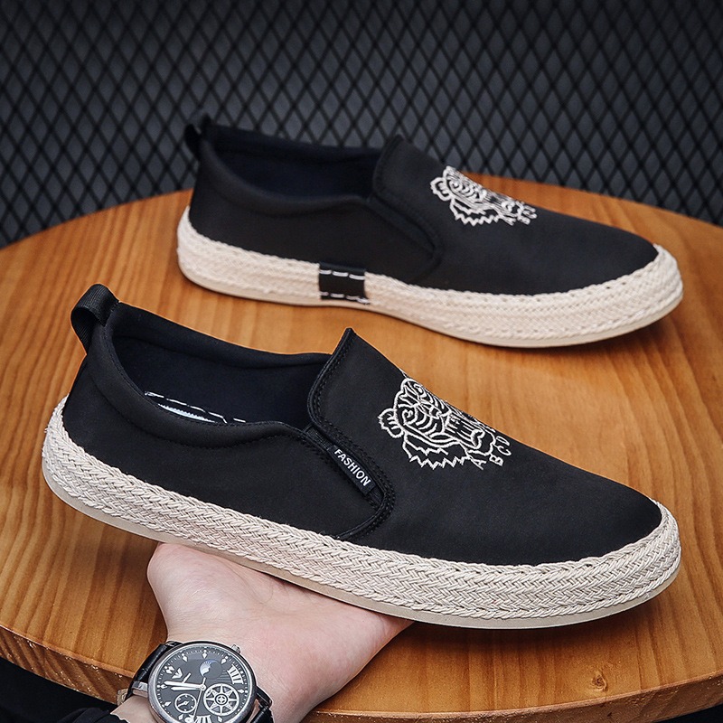 Men Shoes Designer - black Breathable shoes for man luxury