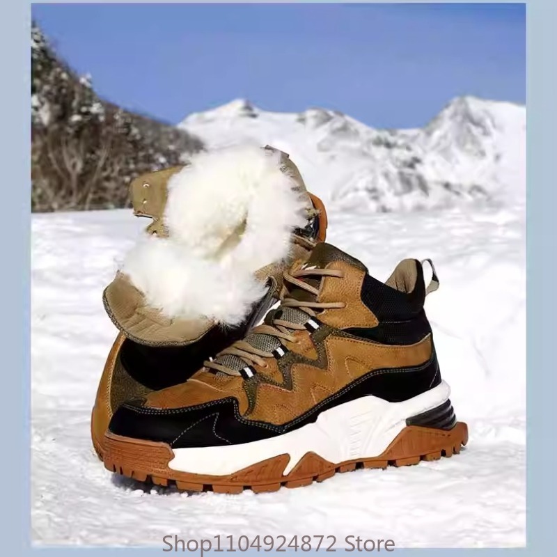 Men'S Shoes With Support - Winter Warm Wool Cotton Shoes Men's