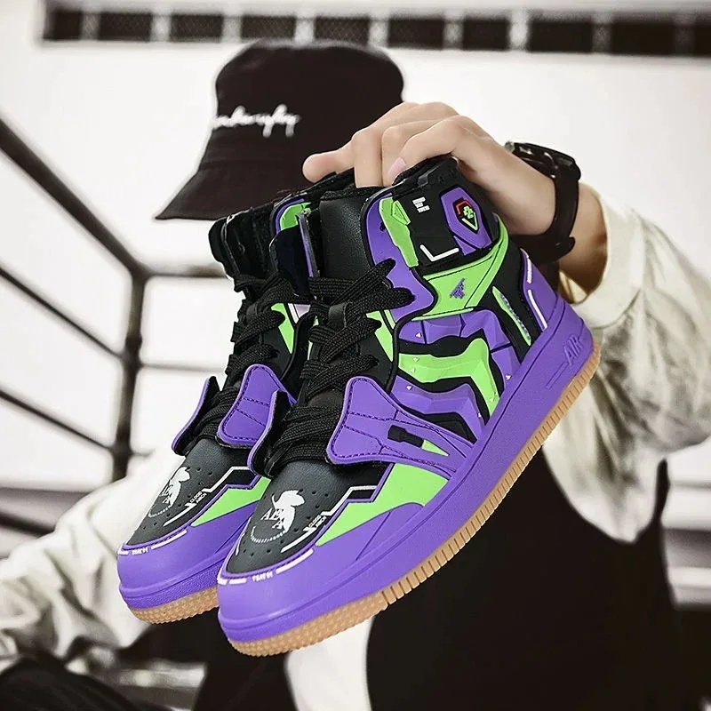 Men'S Shoes Basketball - Premium Cosplay Outfit EVANGELION Basketball Shoes