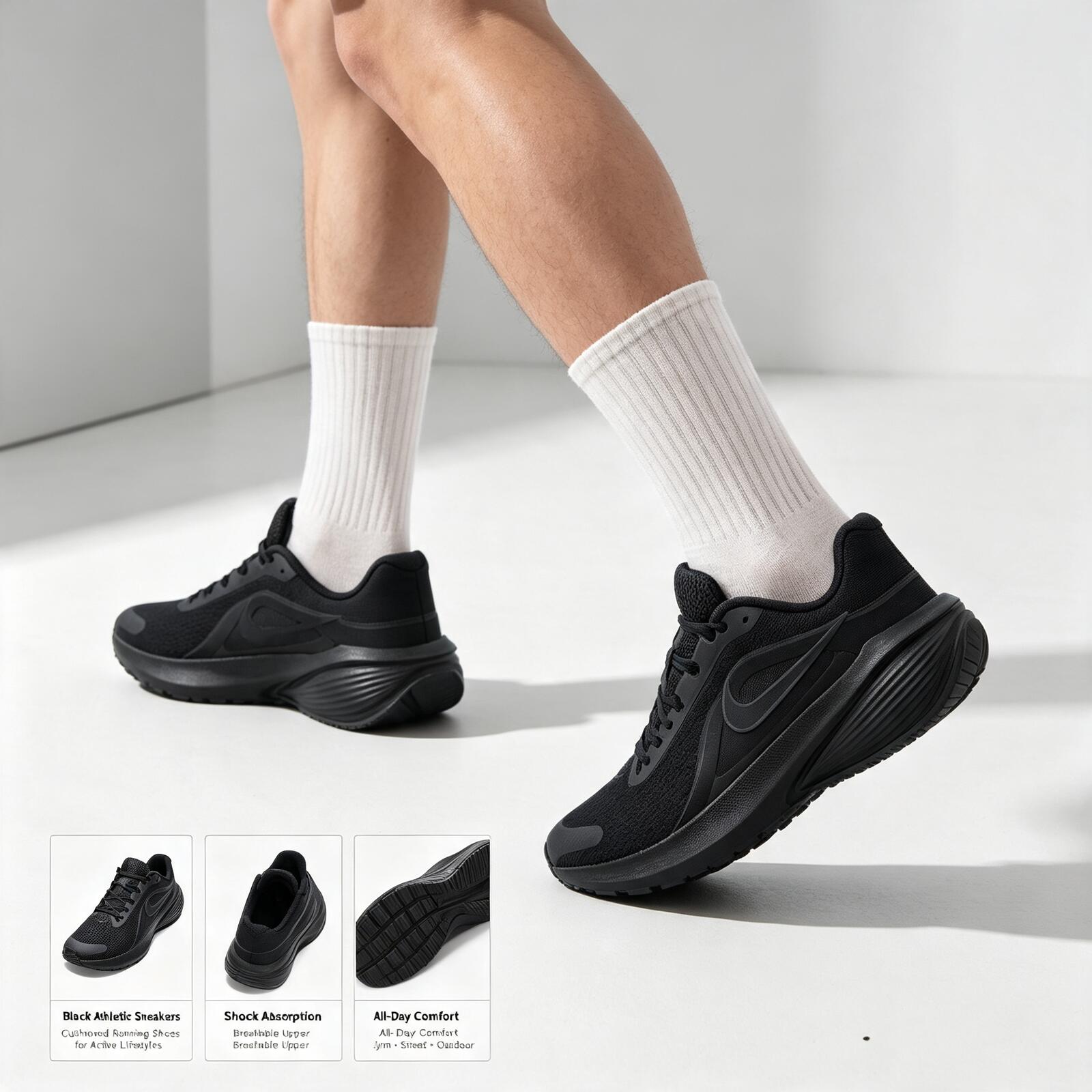 Nike Black Men’s Running Shoes - Men'S Shoes Nike Black review and price