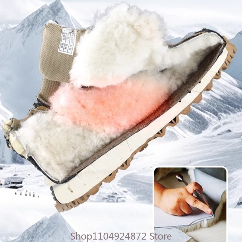 Winter Warm Wool Cotton Shoes  - Men'S Shoes With Support review and price