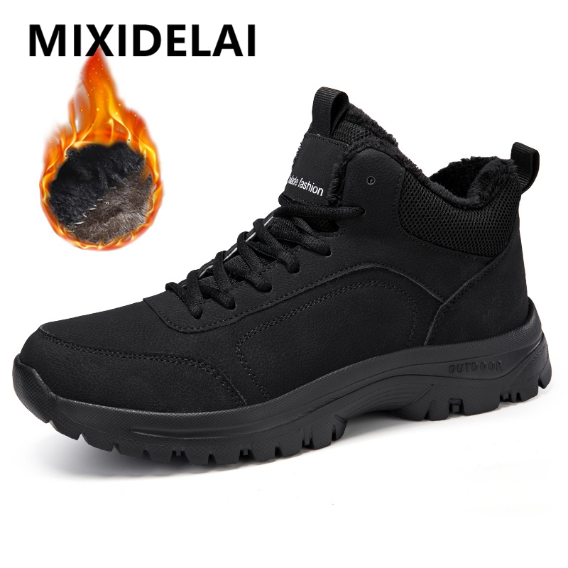 Winter Men's Boots Warm Plush  - Men'S Shoes With Support review and price