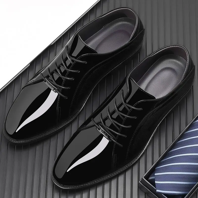 Bright Upper Black Social Shoe - Men Shoes On Clearance review and price