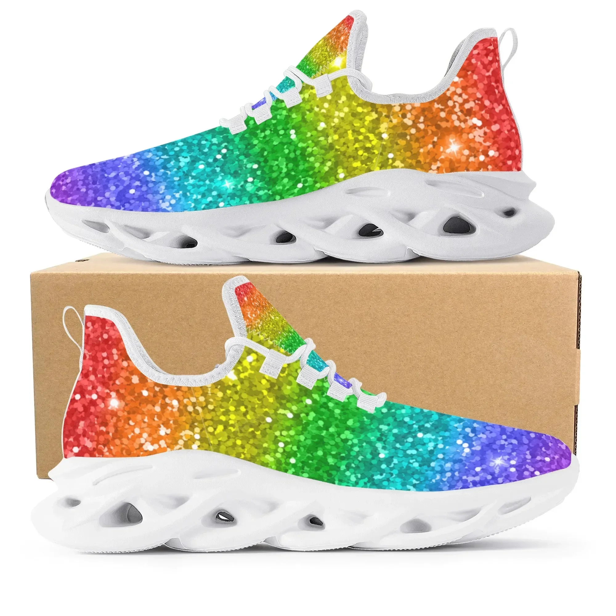 Colorful Rainbow Design Fashio - Men'S Shoes Basketball review and price